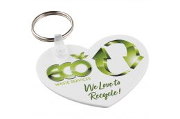 Porte-clés recyclé forme de cœur